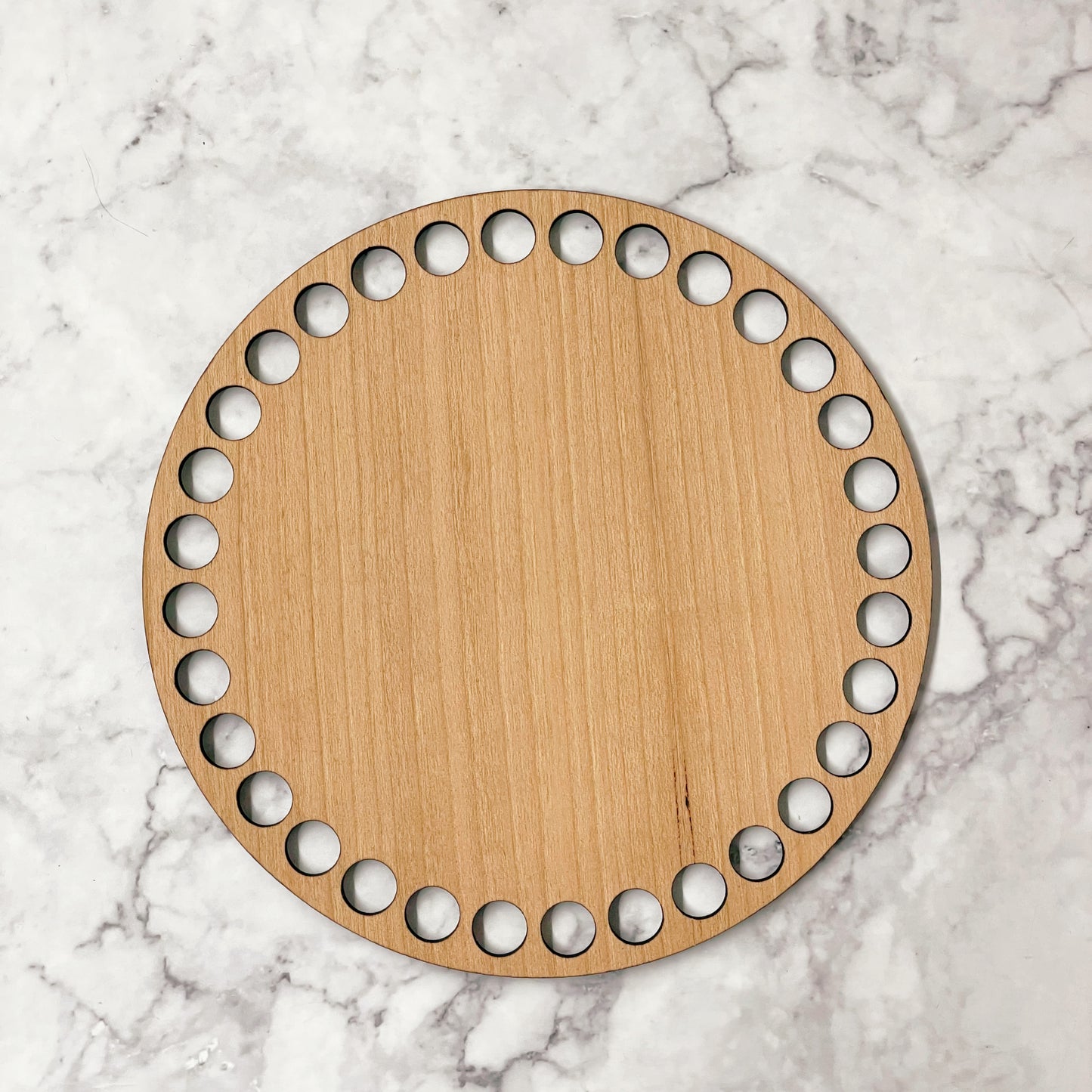 Wooden Cherry Base- 6 inches (10mm holes)