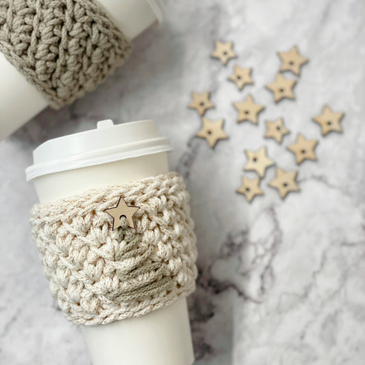 Wooden Star Charm | Pack of 10