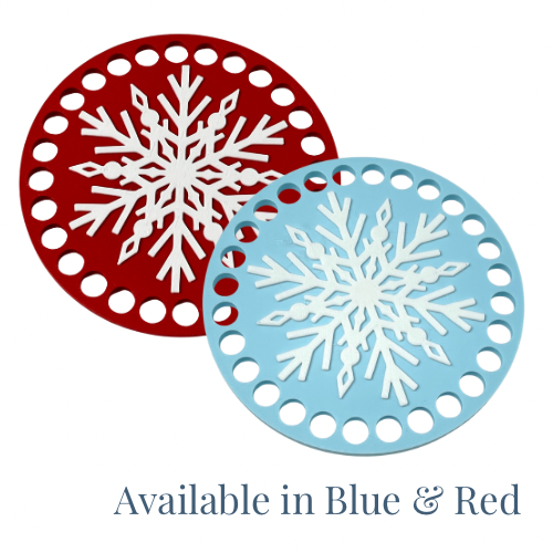 Snowflake Base for Basket Coiling and Crochet 4-inch