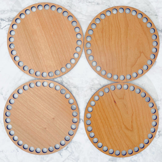 Wooden Cherry Base- 6 inches (10mm holes)