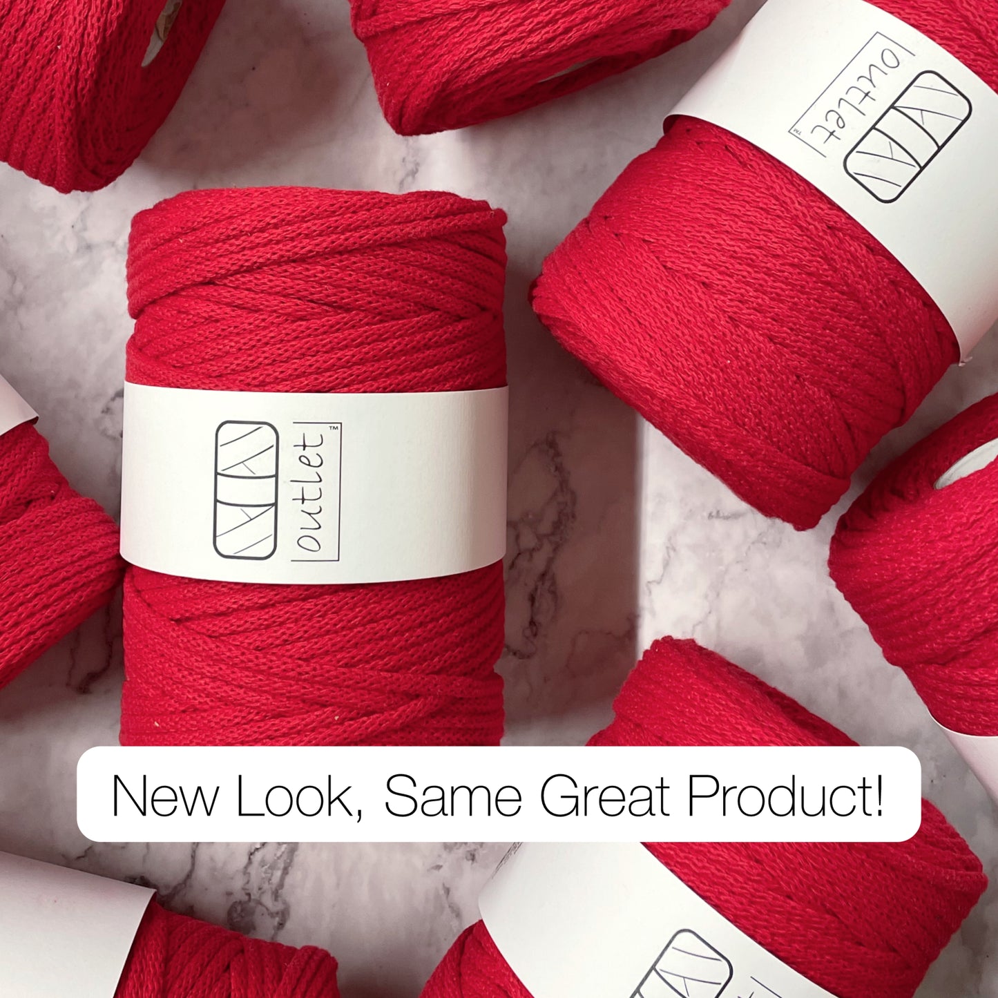 Outlet Cord 5mm Braided- Classic Red