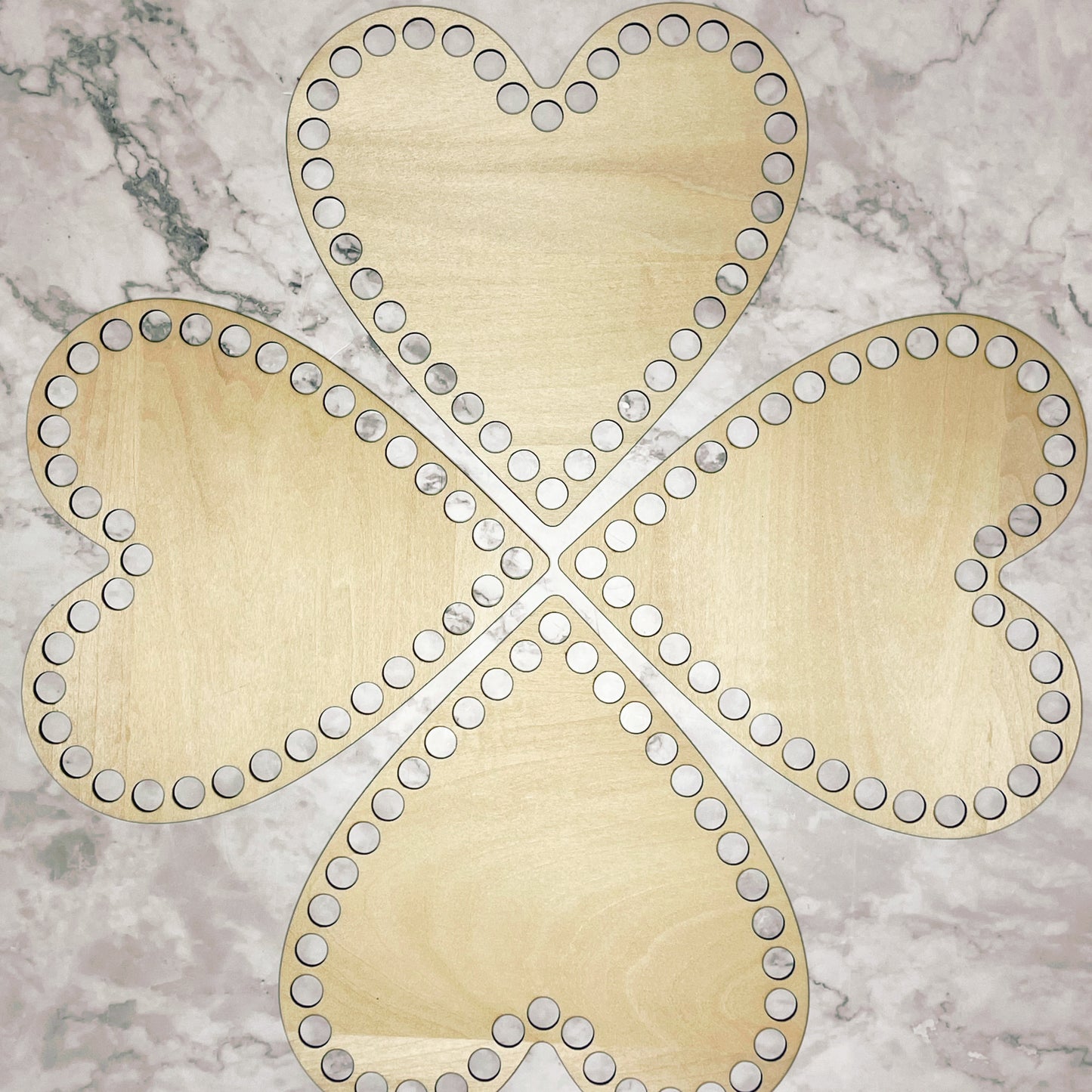 Wooden Heart Base (10mm holes)