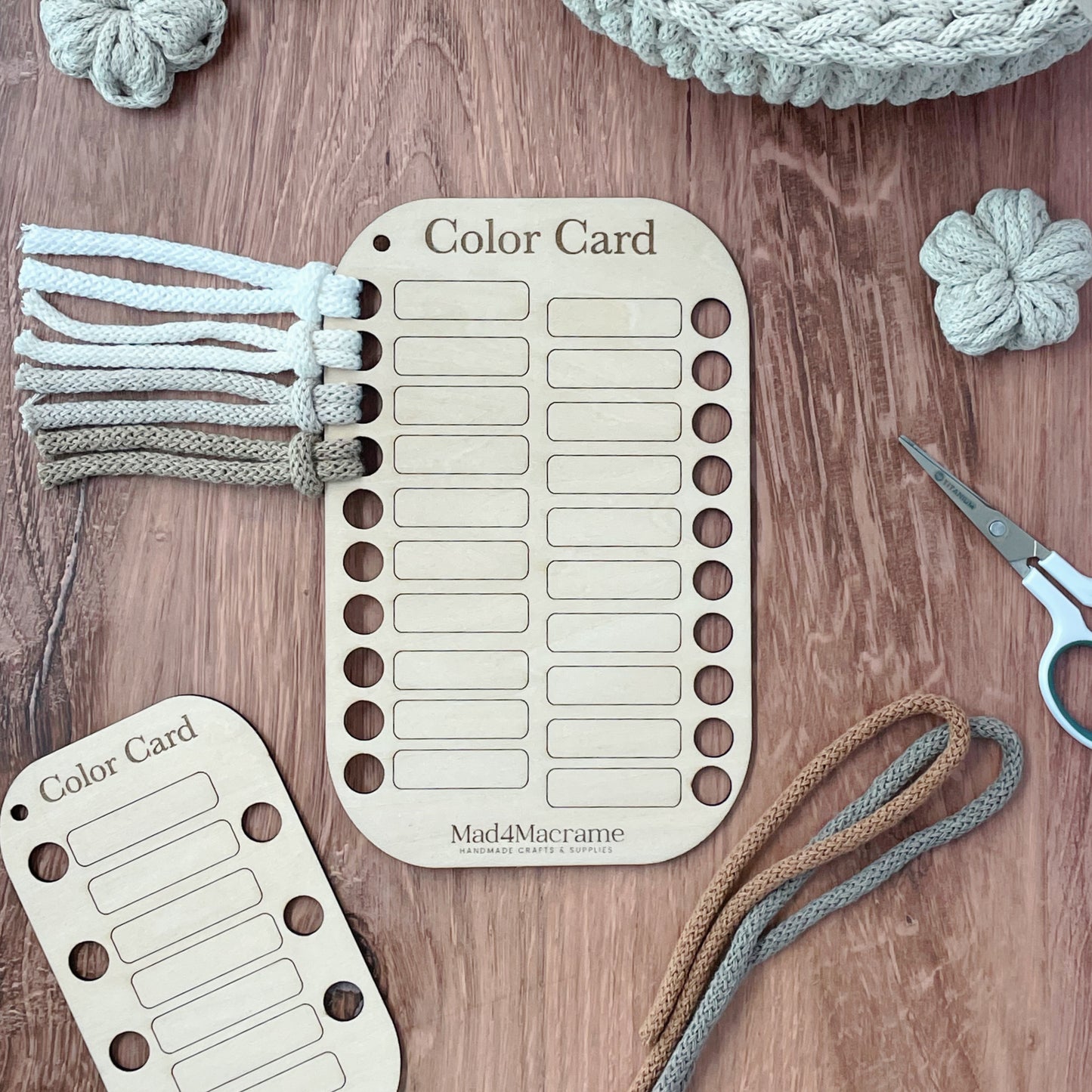 Wooden Color Card | Yarn Organizer