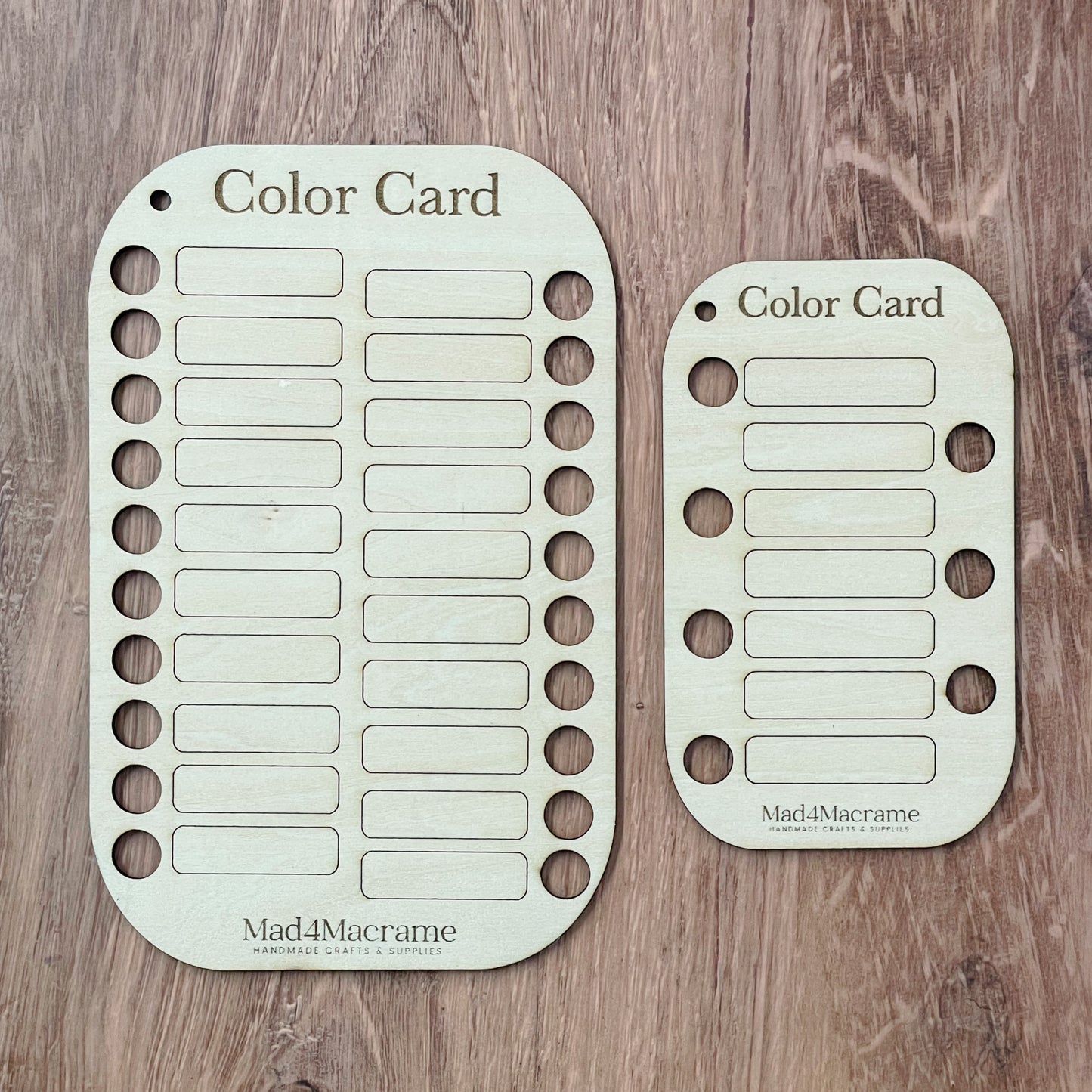 Wooden Color Card | Yarn Organizer