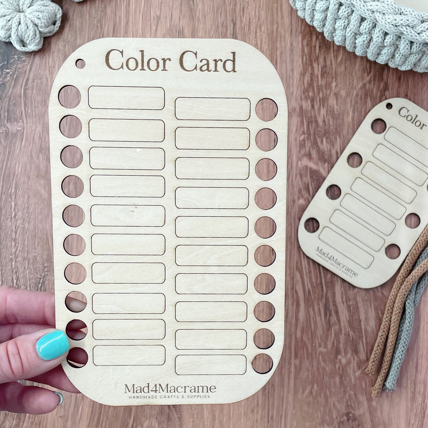 Wooden Color Card | Yarn Organizer