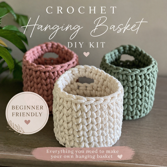 Crochet Hanging Basket DIY Kit
