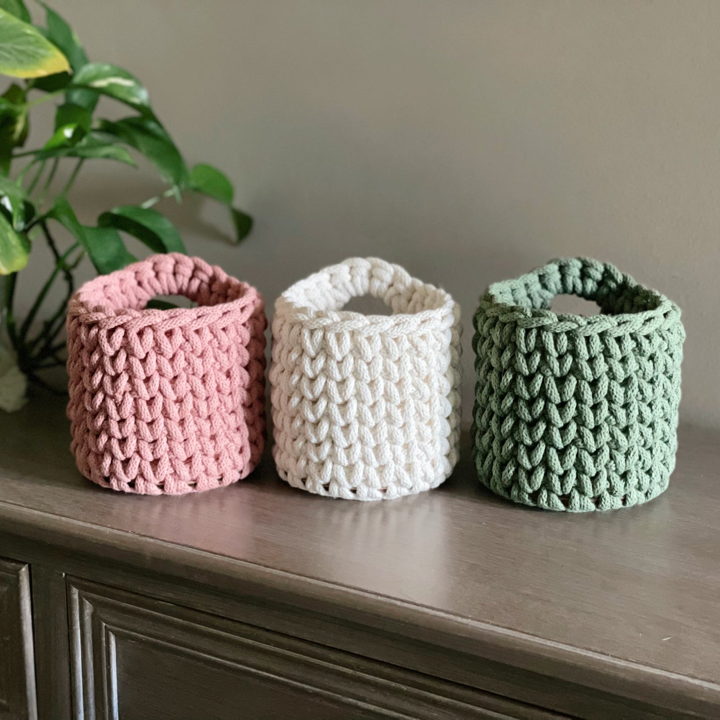 Crochet Hanging Basket DIY Kit