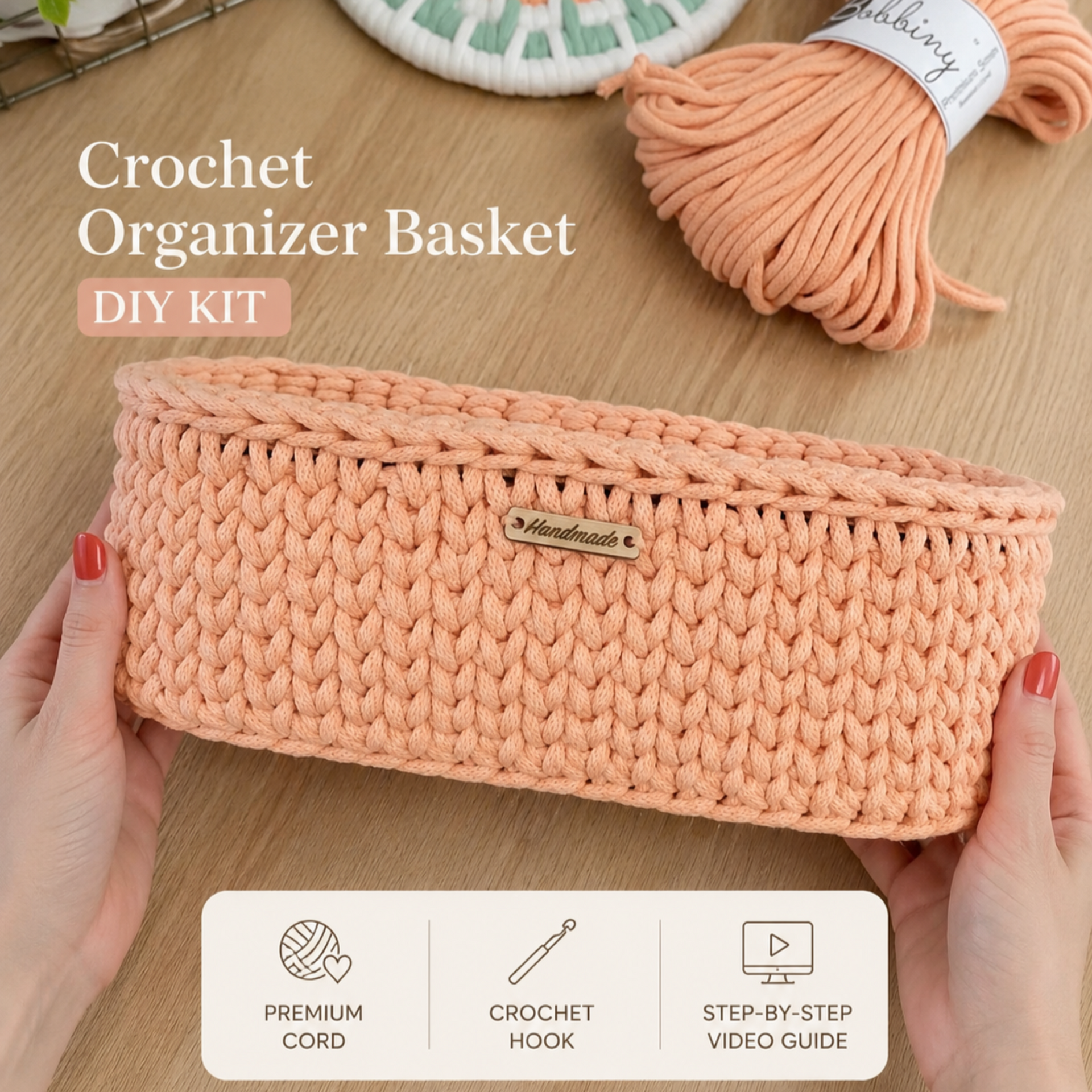 Crochet Organizer DIY Kit – Mad4Macrame