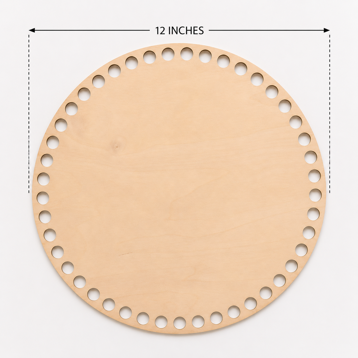 Large Wooden Basket Bases | 10” & 12” Round | 10mm Holes