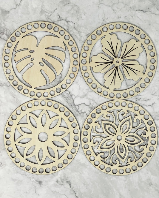 Wooden Decorative Bases | 6 inch (10mm holes)