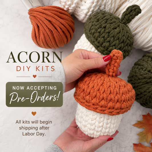 Crochet Acorn DIY Kit | Now taking PREORDERS