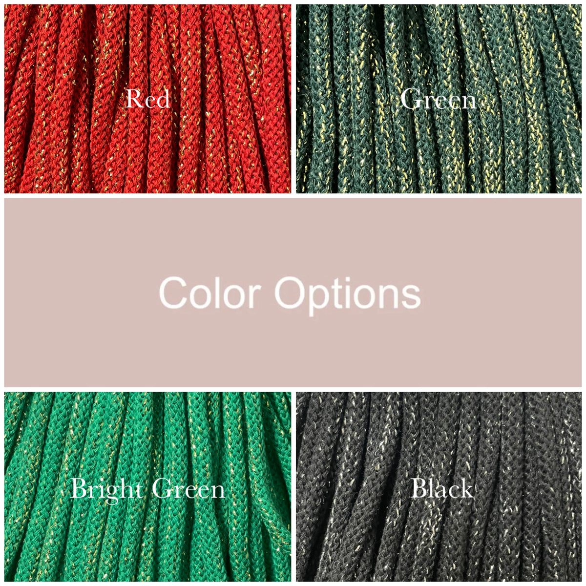Mad4Macrame’s 5mm Braided Golden/Silver Collection
