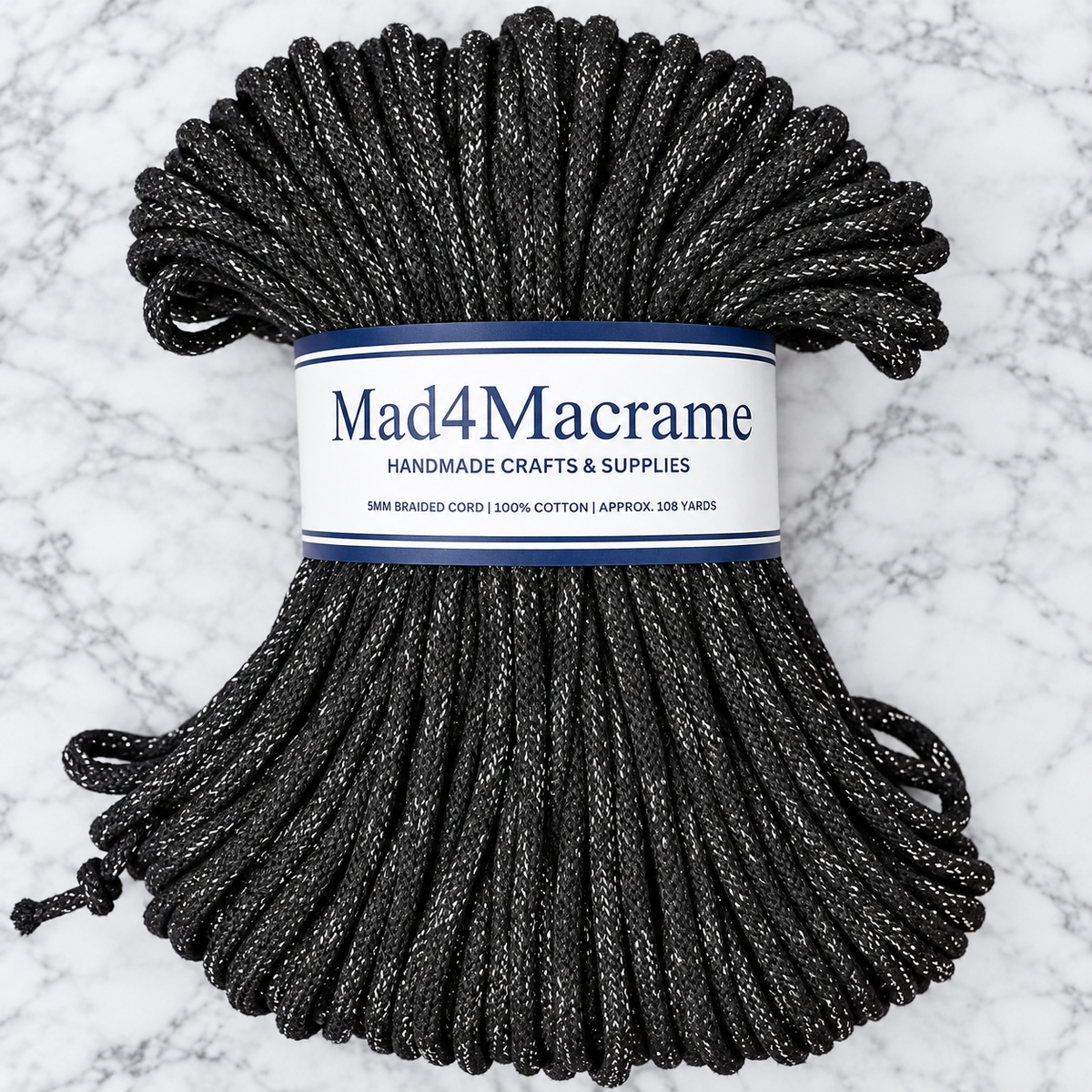 Mad4Macrame’s 5mm Braided Golden/Silver Collection