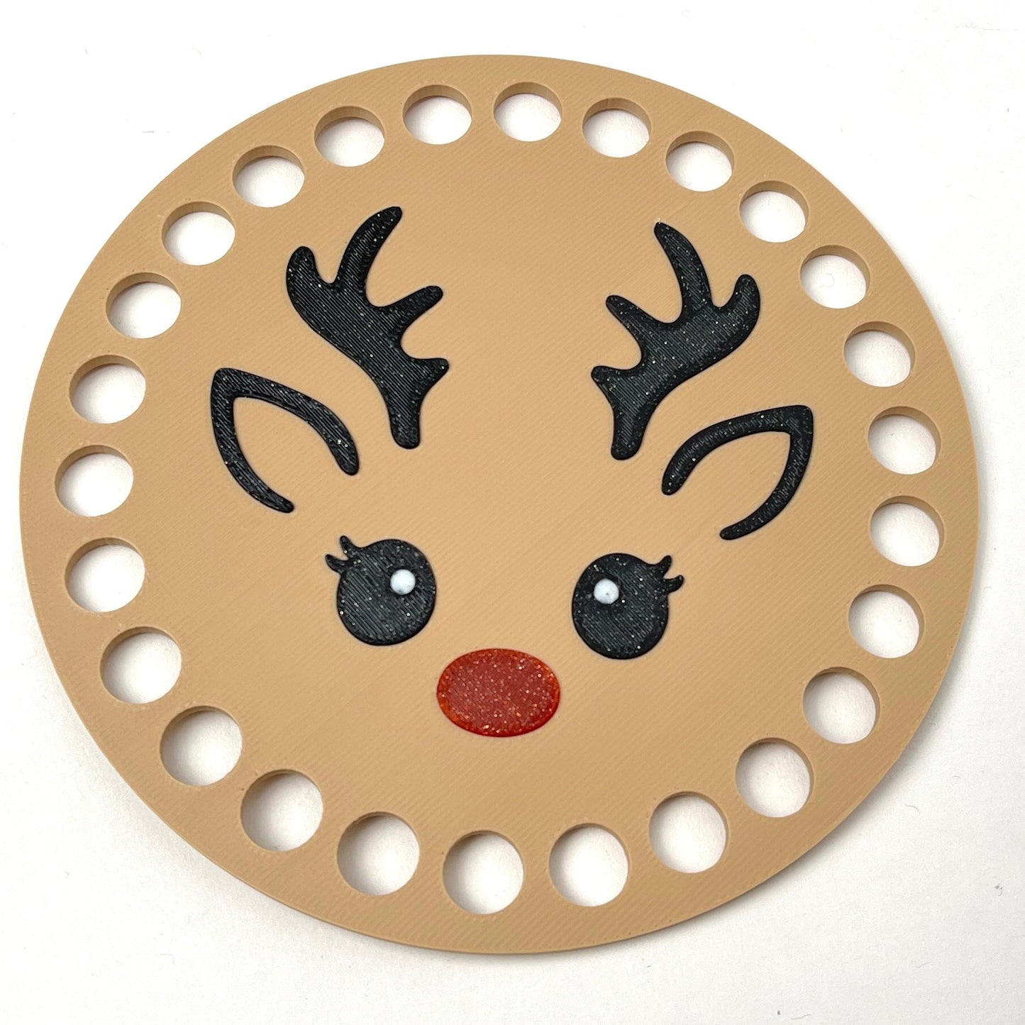 Reindeer Base for Basket Coiling and Crochet 5-inch