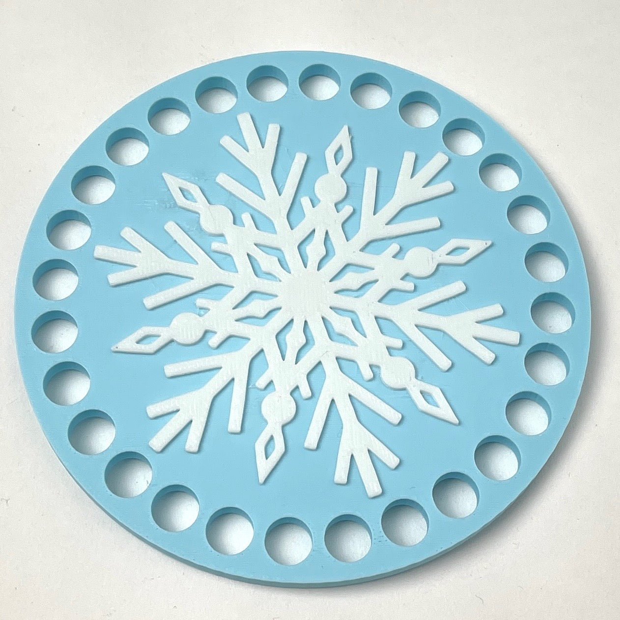 Snowflake Base for Basket Coiling and Crochet 4-inch
