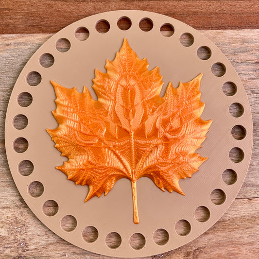 Leaf Base for Basket Coiling and Crochet 5-inch