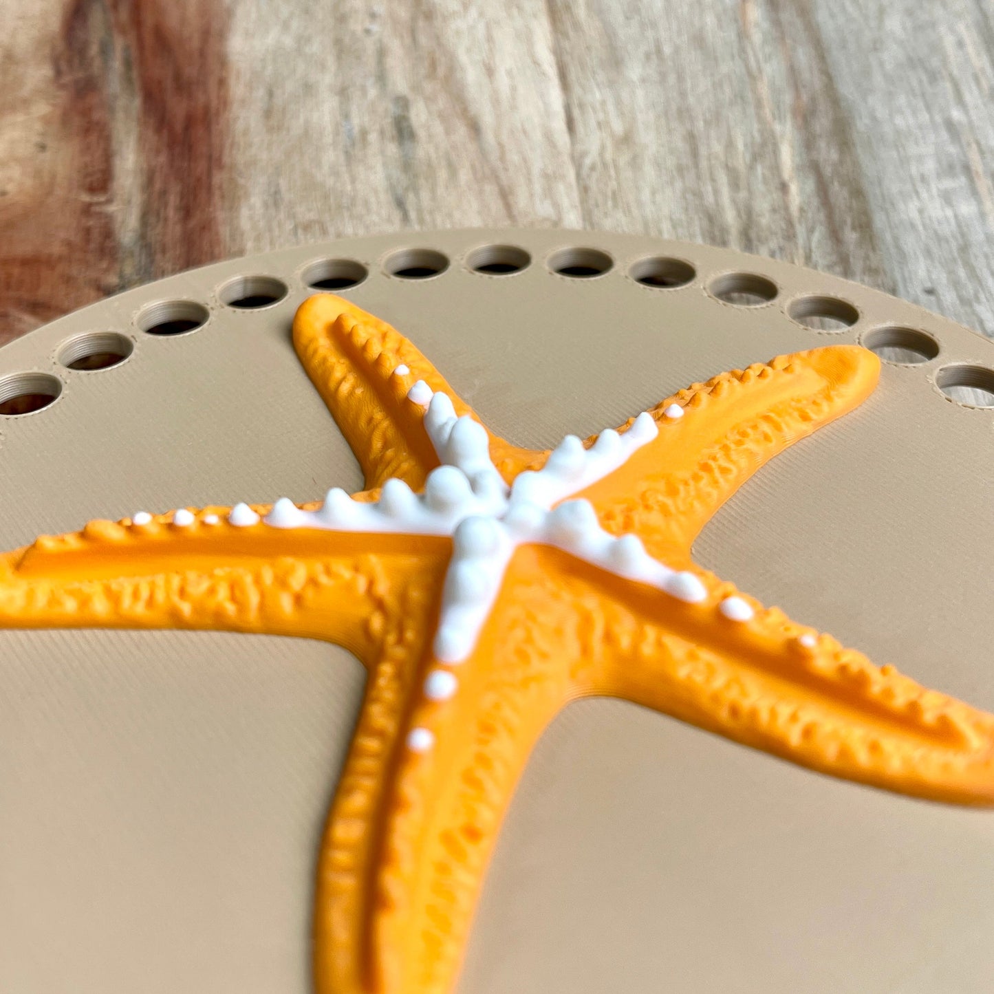 Starfish Base for Basket Coiling and Crochet 5-inch