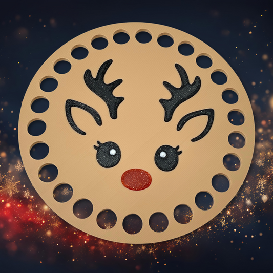 Reindeer Base for Basket Coiling and Crochet 5-inch